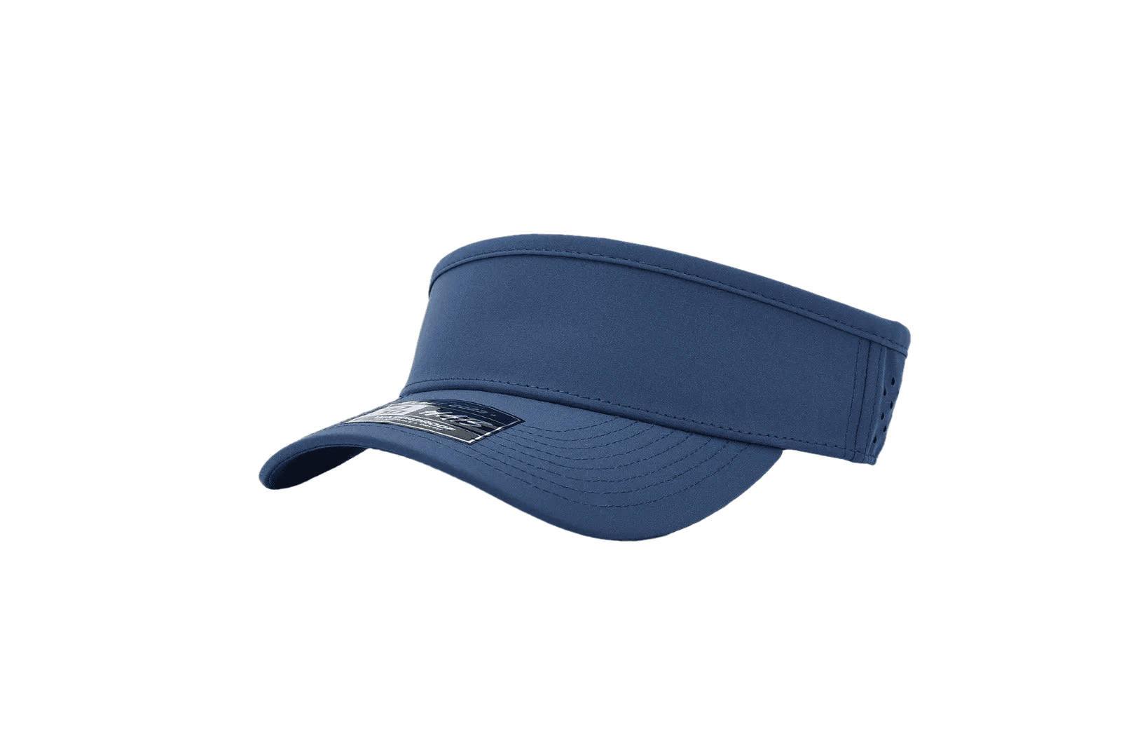 10-10 Hats Deep Blue Performance Visor, three-quarter angled view